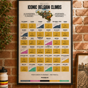Carte des cols à gratter - Iconic belgian climbs